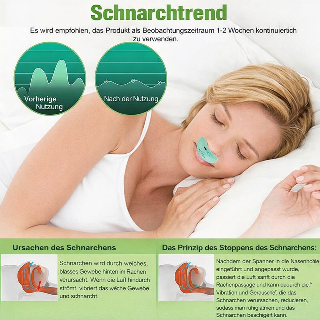 Electronic Nasal Breathing Aid for Snoring Relief – Quiet Airflow Support