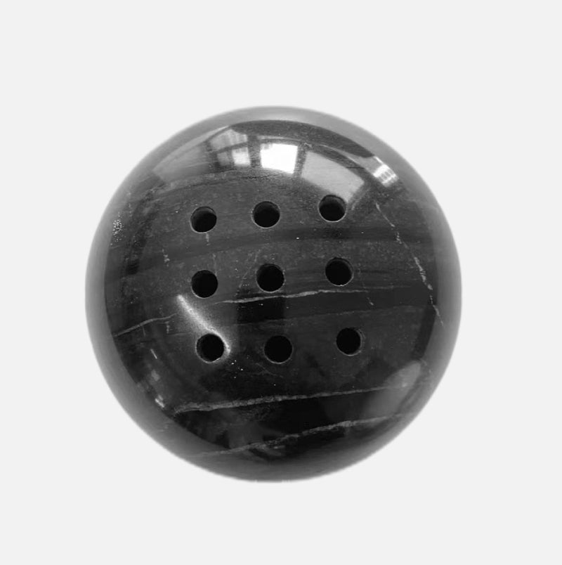 Elegant Natural Stone Incense Holder with 9 Holes