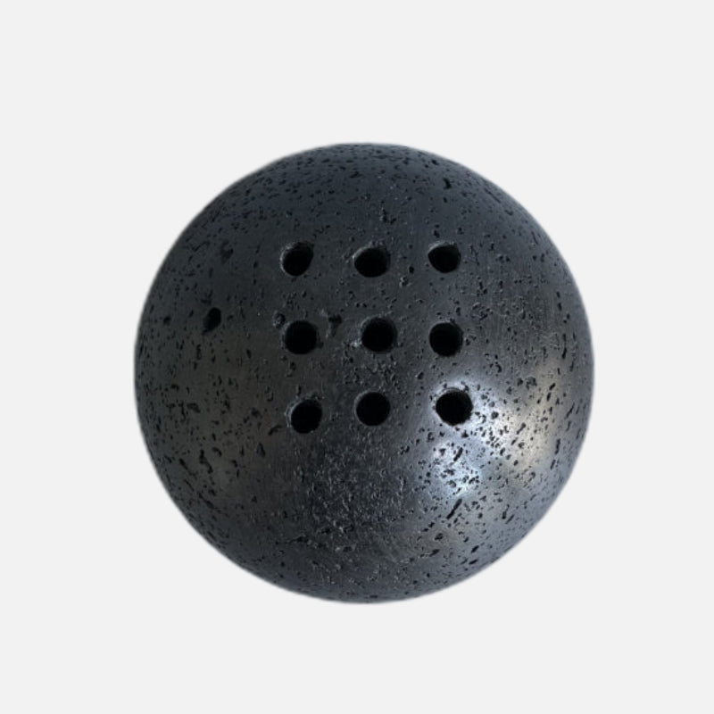 Elegant Natural Stone Incense Holder with 9 Holes