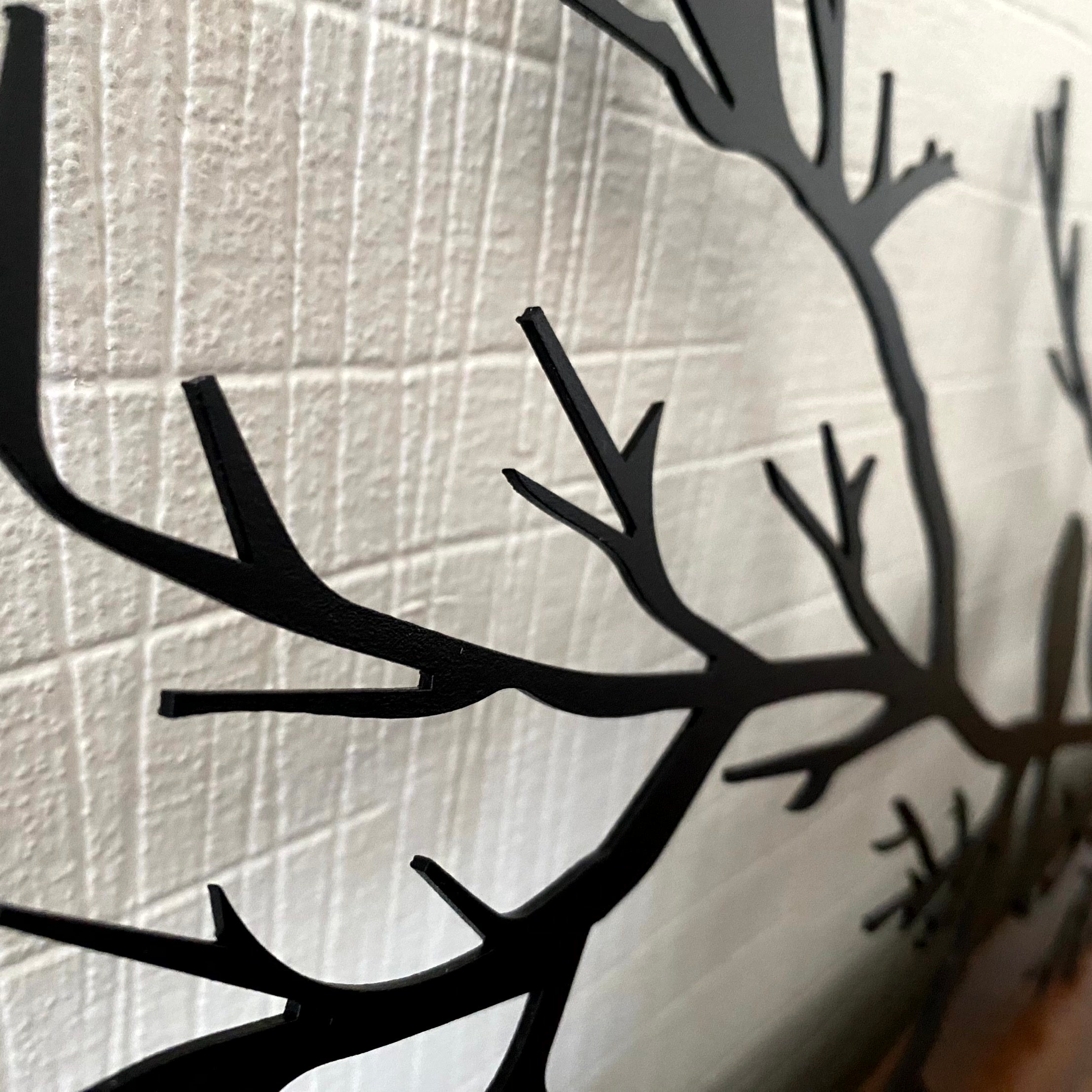 Elegant Black Geometric Bird Wall Art for Modern Spaces