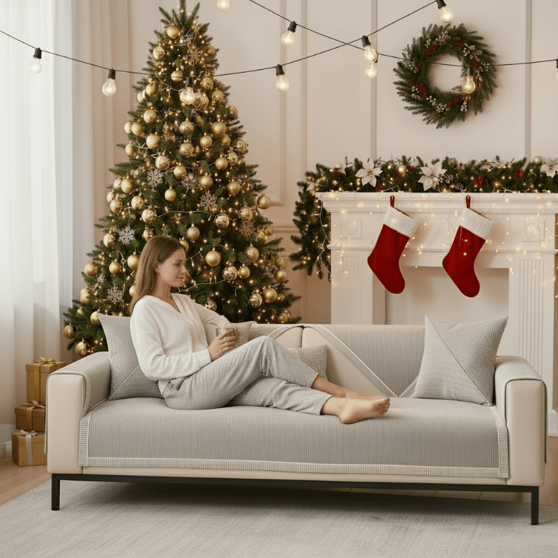 CozyGuard - Elegant Non-Slip Sofa Blanket for All Seasons