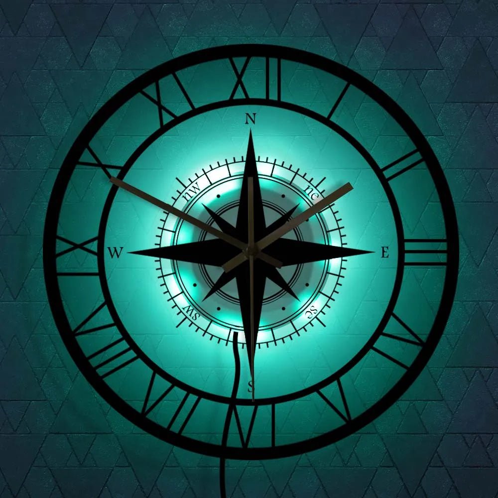 Maritime-Inspired Silent Wall Clock for Indoor Spaces
