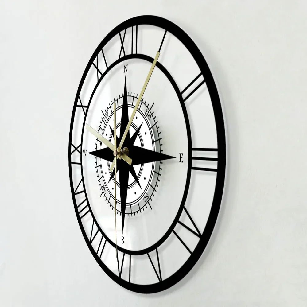 Maritime-Inspired Silent Wall Clock for Indoor Spaces