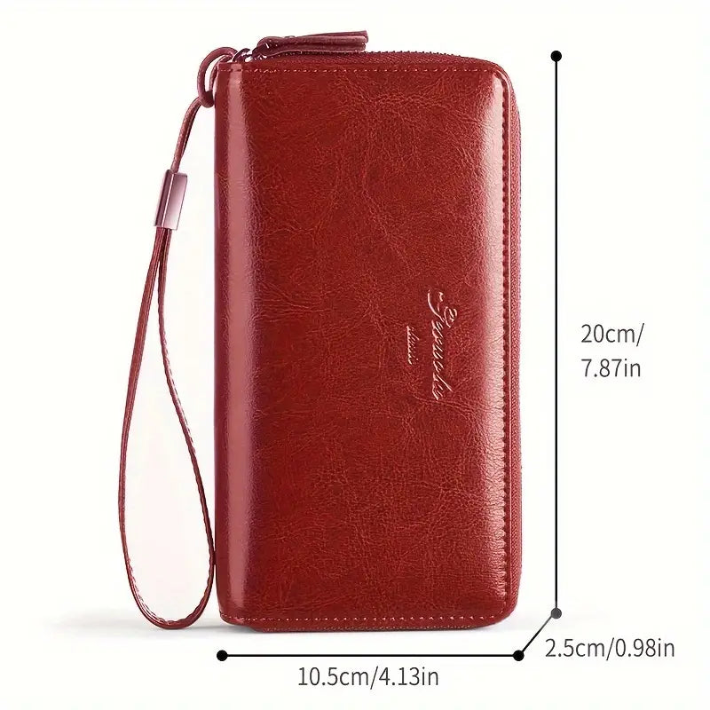Elegance and Security – The LuxeGuard Travel Wallet with Phone Pocket