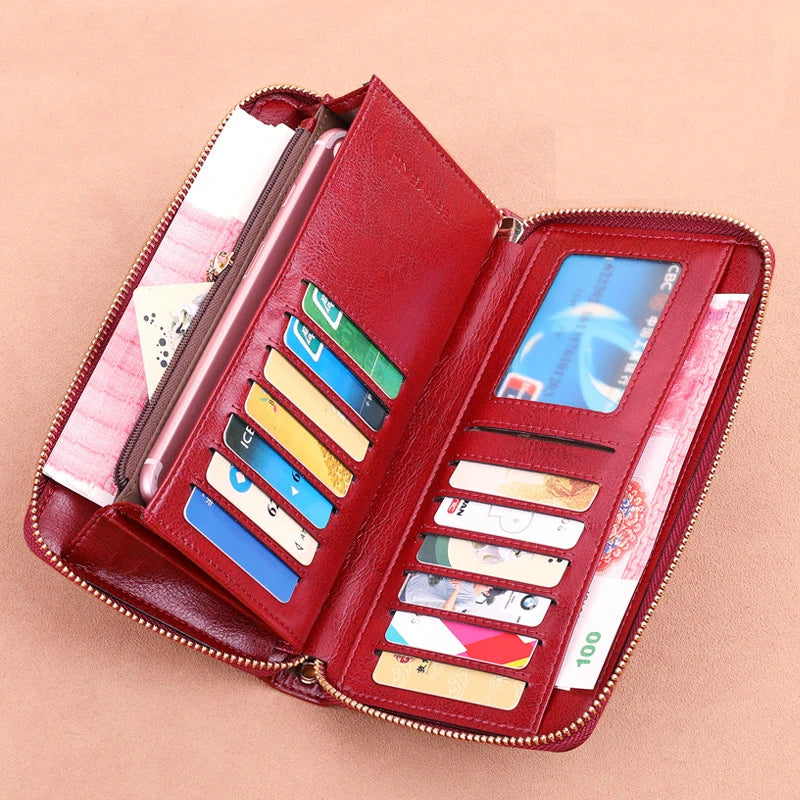 Elegance and Security – The LuxeGuard Travel Wallet with Phone Pocket