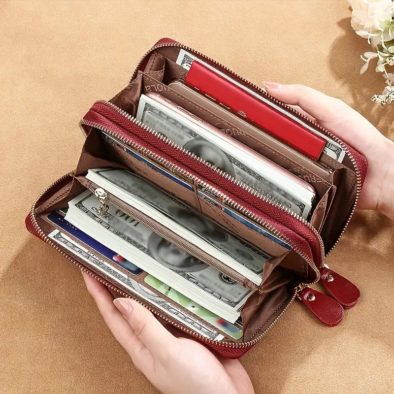 Elegance and Security – The LuxeGuard Travel Wallet with Phone Pocket