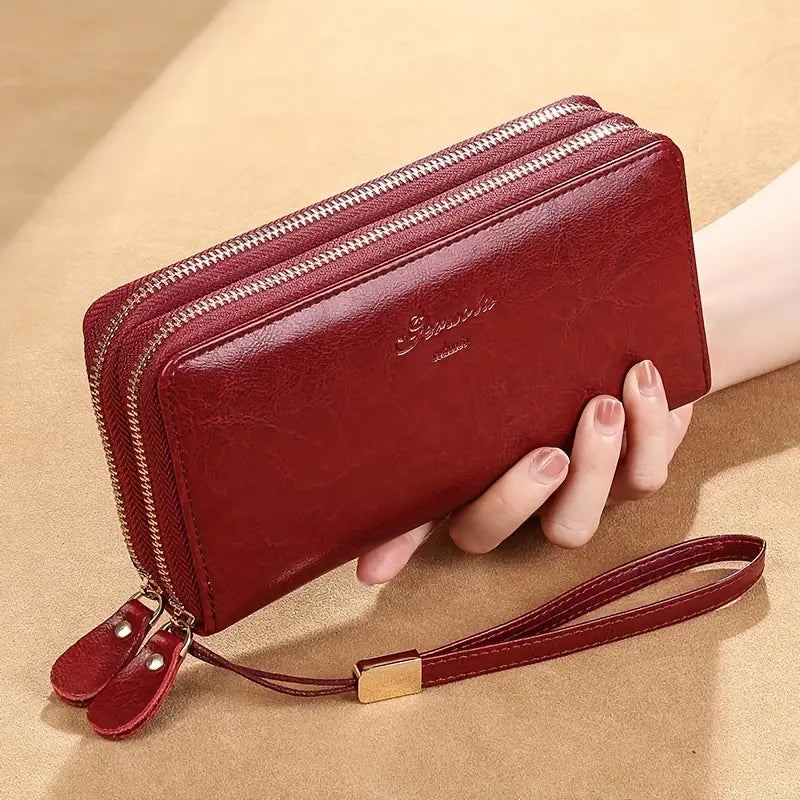 Elegance and Security – The LuxeGuard Travel Wallet with Phone Pocket