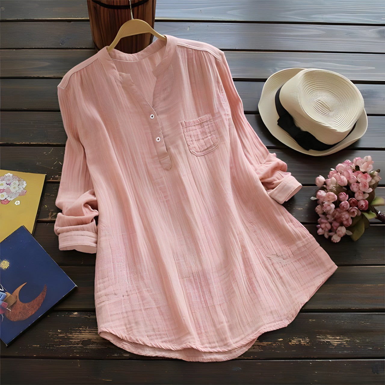 Comfortable Long Sleeve Blouse