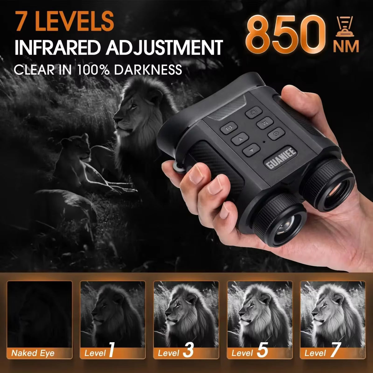 Enhanced Night Vision Binoculars with Infrared Recording