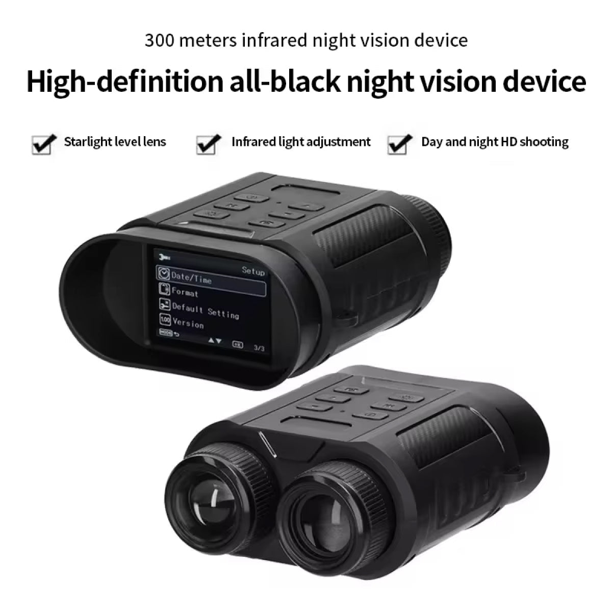 Enhanced Night Vision Binoculars with Infrared Recording