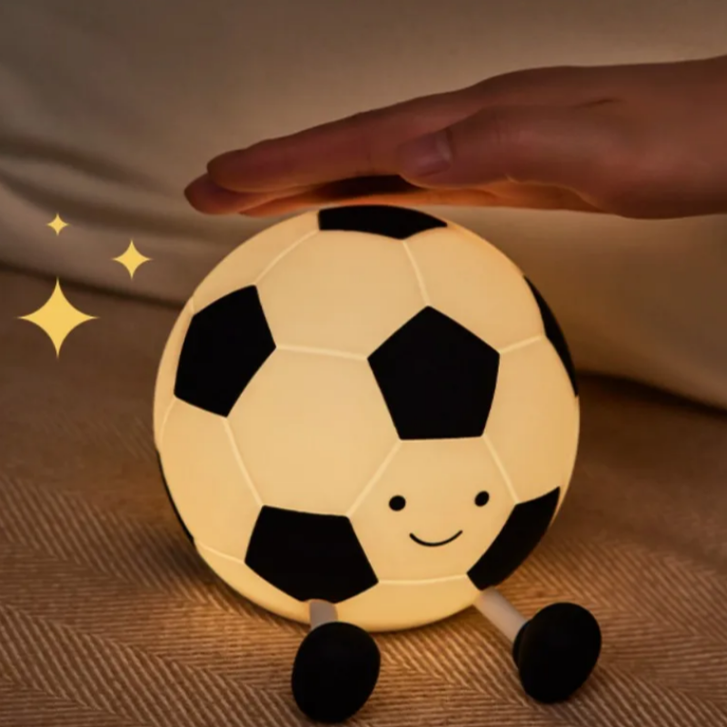 Rechargeable Soccer Ball LED Night Light with Dimmable Features