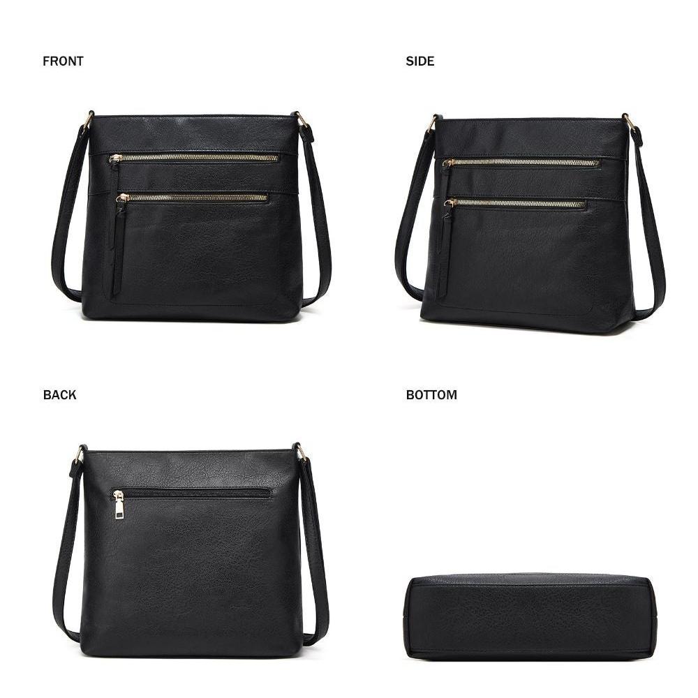 Luxe Leather Crossbody Purse - Stylish and Compact