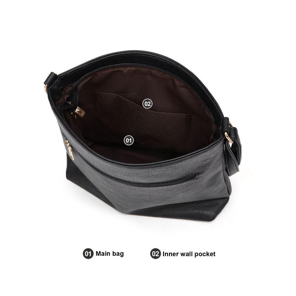 Luxe Leather Crossbody Purse - Stylish and Compact
