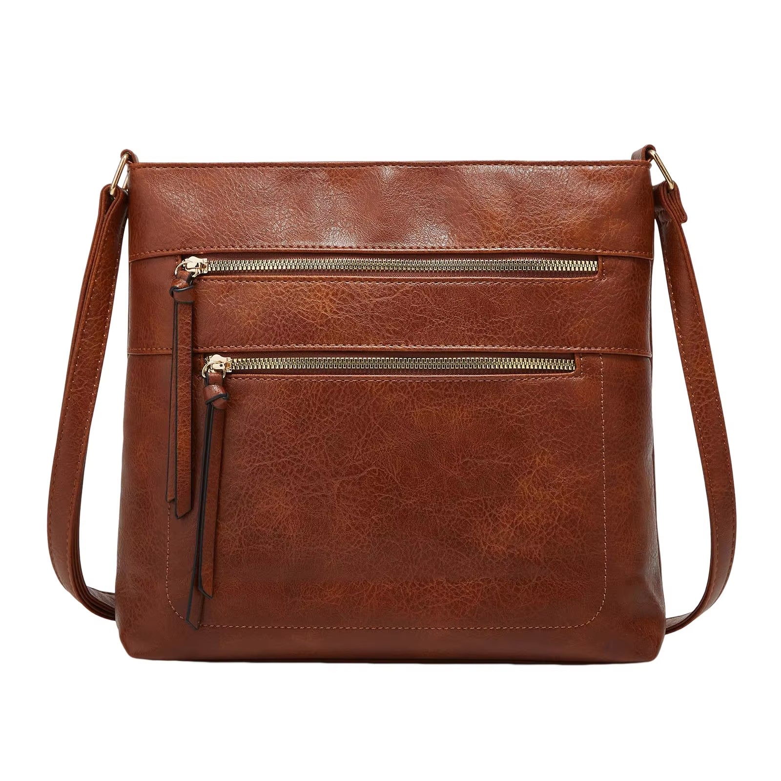 Luxe Leather Crossbody Purse - Stylish and Compact