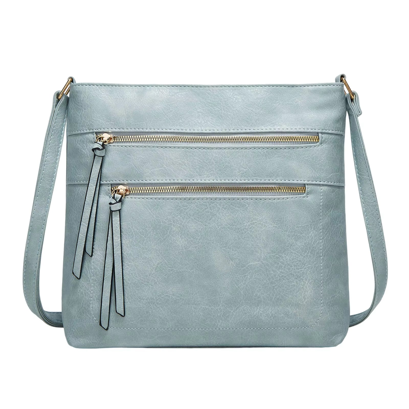 Luxe Leather Crossbody Purse - Stylish and Compact