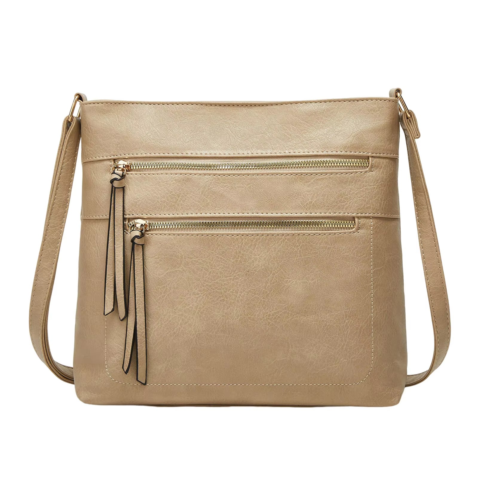 Luxe Leather Crossbody Purse - Stylish and Compact