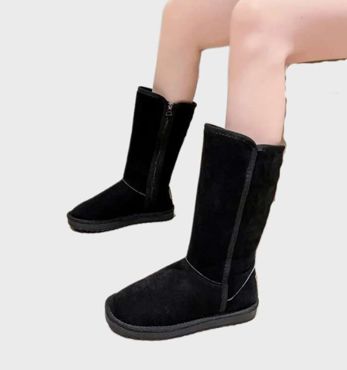 Luxura Suede Sheepskin Boots: Cozy, Waterproof & Chic