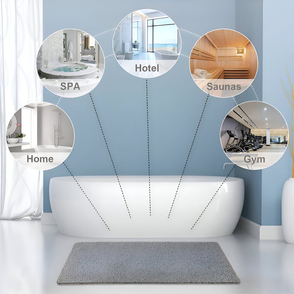 Cushioned Anti-Slip Shower Floor Mat for Safety & Comfort