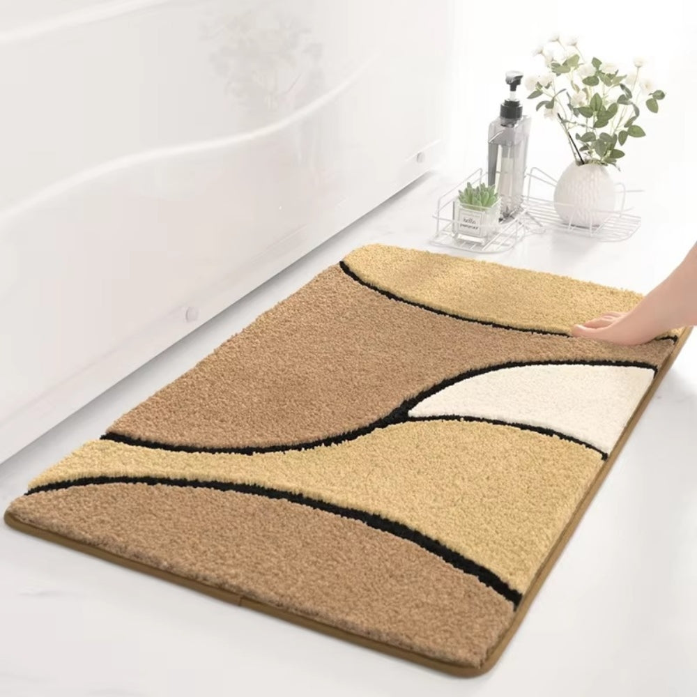 SoftWave Indoor Bath Mat with Non-Slip Base