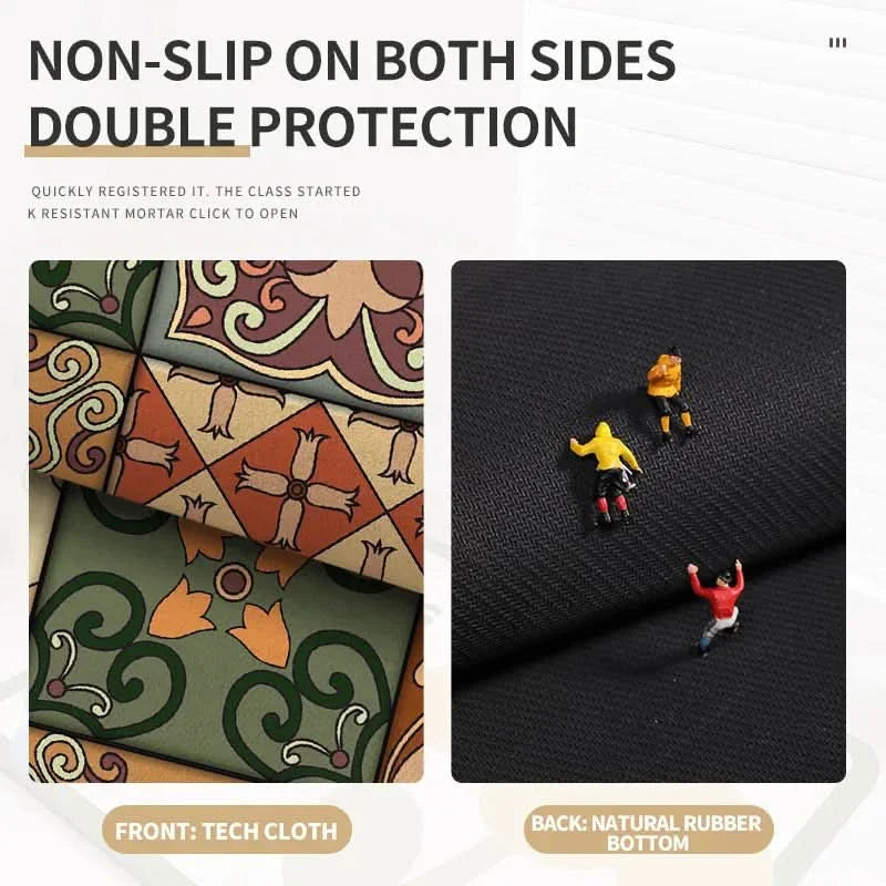 Vintage Coffee Machine Mat for Kitchen Countertop Safety
