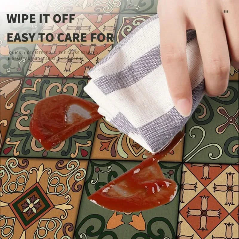 Vintage Coffee Machine Mat for Kitchen Countertop Safety