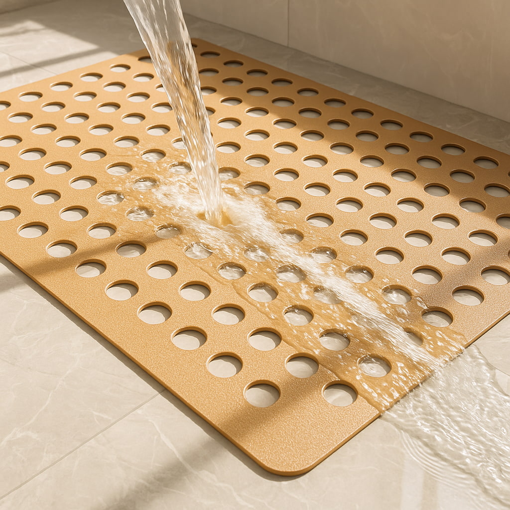 Secure Grip Bath Mat with Superior Drainage – Quick-Drying Safety Solution