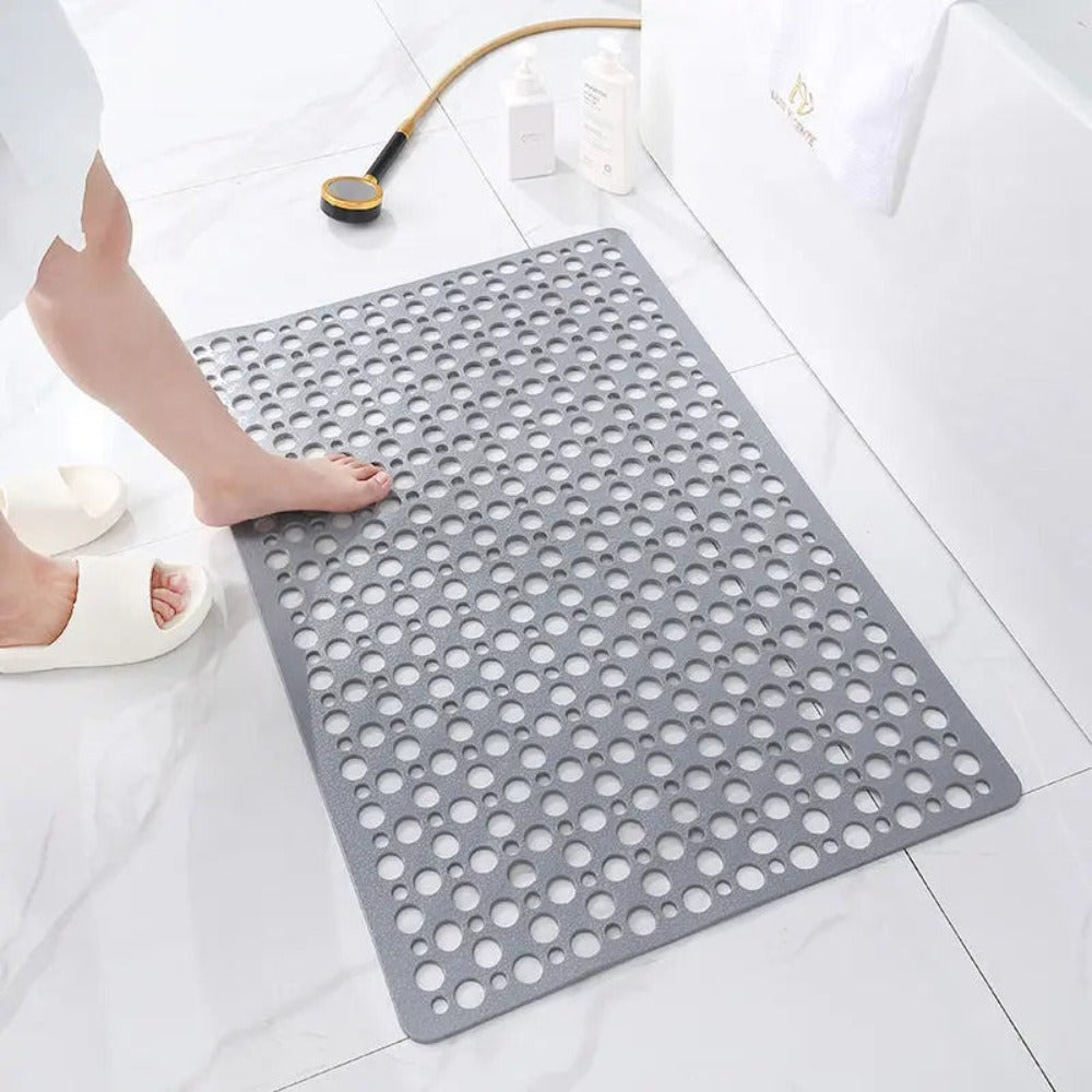 Secure & Stylish Shower Mat with Antimicrobial Features