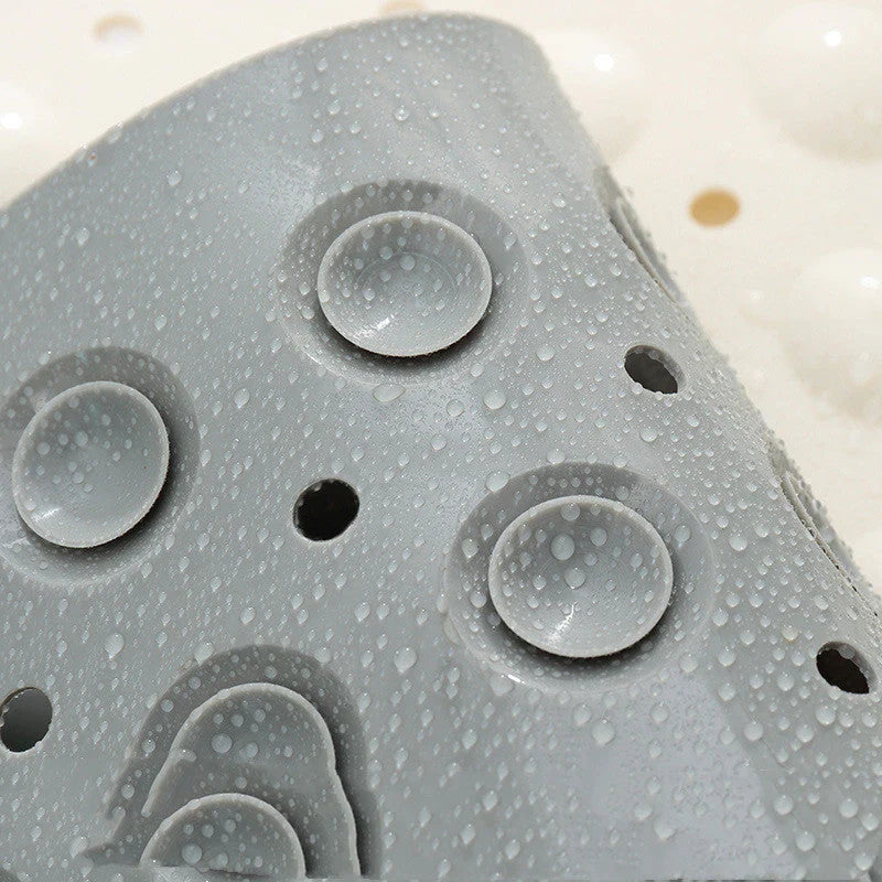 SafeGrip Bath Mat with Foot Exfoliator - 16 x 32 Anti-Slip Design