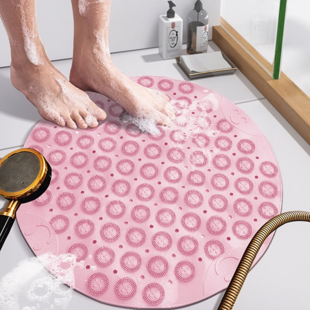 ComfortGrip Shower Mat with Massage Dots & Suction Cups