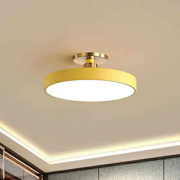 Serene Aura LED Ceiling Fixture with Modern Round Shape