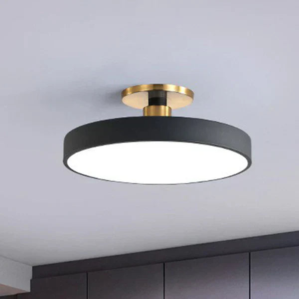 Serene Aura LED Ceiling Fixture with Modern Round Shape