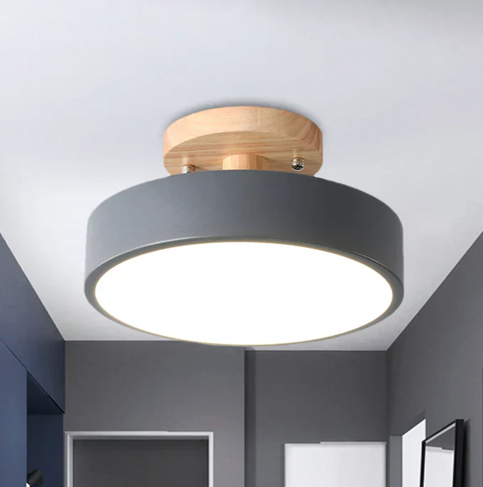 Sleek LED Ceiling Light: Modern Design Meets Cozy Illumination