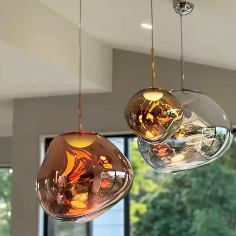 LumiSphere Glass Hanging Light - Modern Scandinavian Design