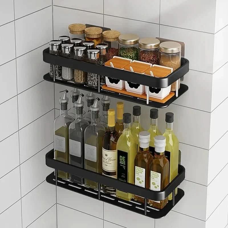 Adhesive Shower Organizer Shelf for Easy Bathroom Storage