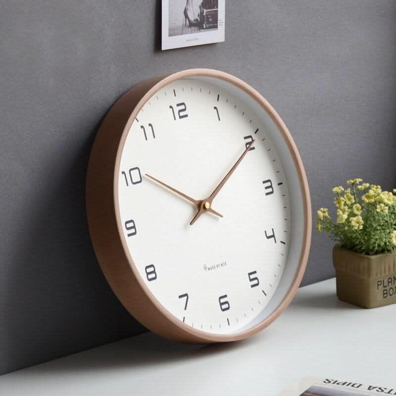 CalmTime - Elegant Silent Wooden Wall Clock for Modern Spaces