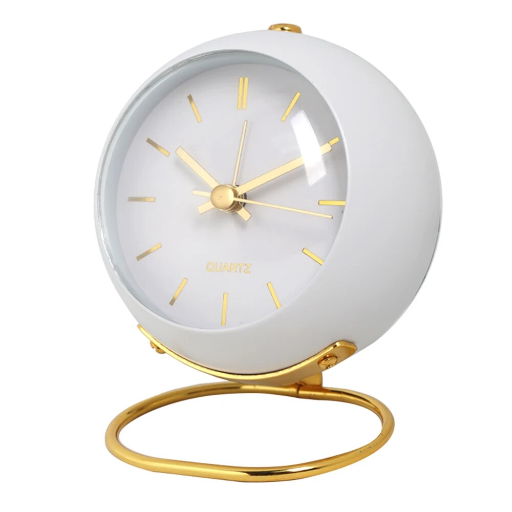 Sleek Metal Desk Clock – Stylish Timepiece with Night Glow