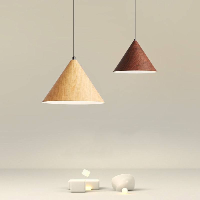 Elegant Adjustable Pendant Light - Modern Wood and Iron Design