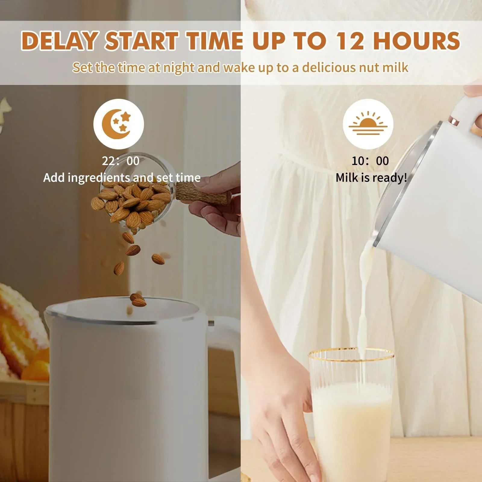 8-in-1 Nut Milk Maker | Automatic | Multifunctional