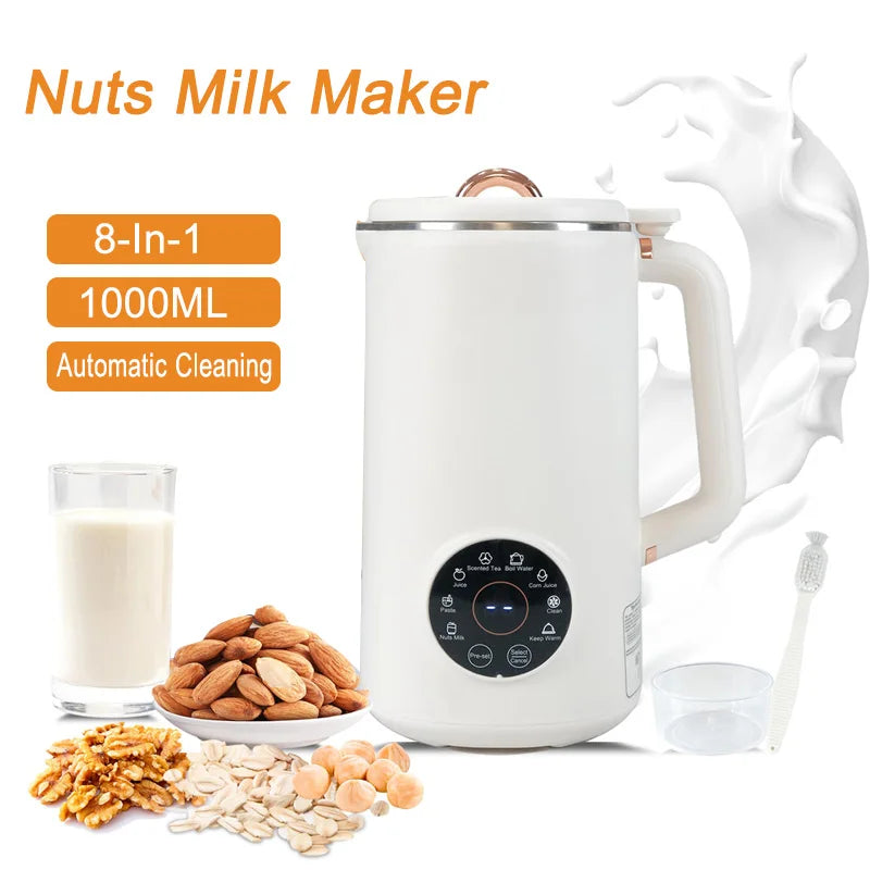 PlantPure 8-in-1 Automatic Dairy-Free Beverage Maker - 1000ml