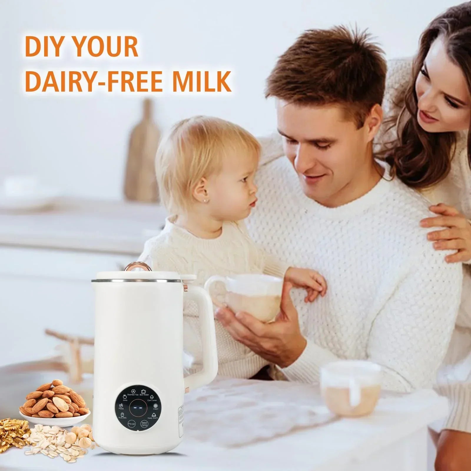 PlantPure 8-in-1 Automatic Dairy-Free Beverage Maker - 1000ml