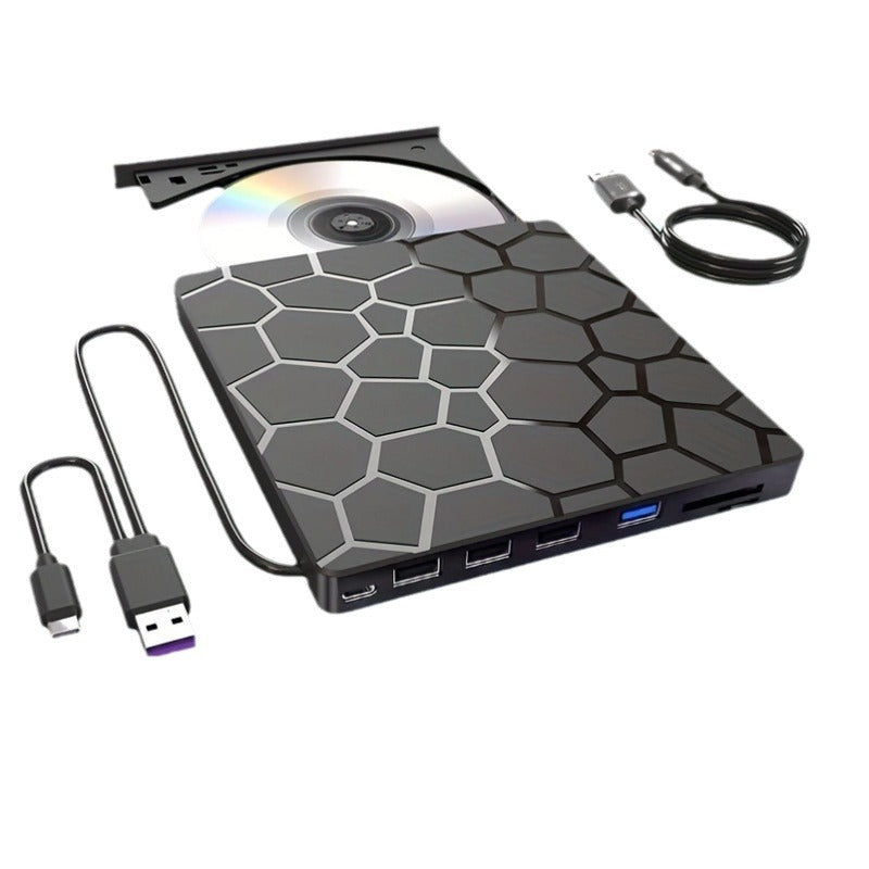Multi-Functional External CD/DVD Drive with USB 3.0 & USB-C