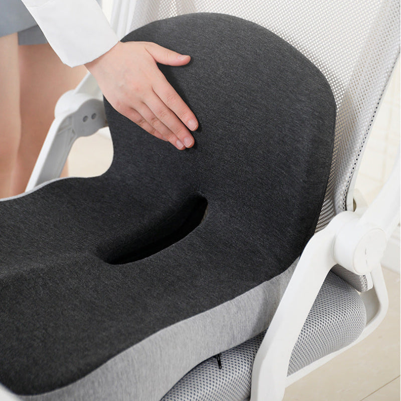 Ergonomic Comfort Cushion with Lumbar Support and Ventilation