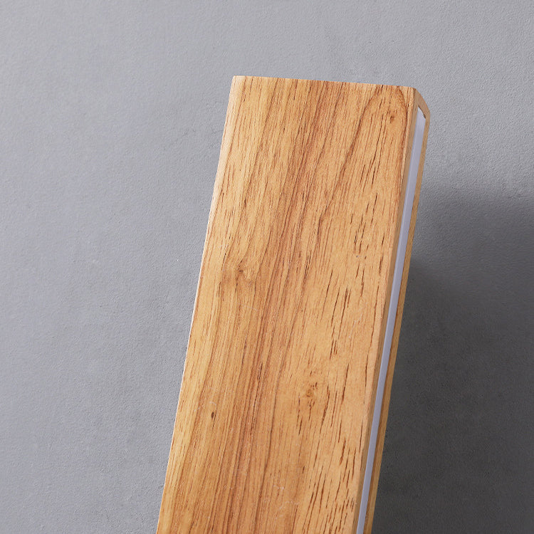 NatureGlow Solid Wood LED Wall Fixture – Minimalist Charm