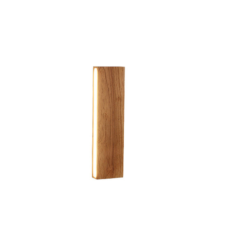 NatureGlow Solid Wood LED Wall Fixture – Minimalist Charm