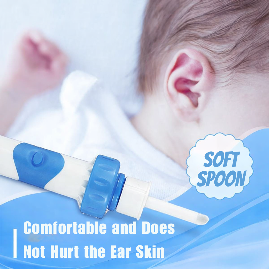Gentle Vacuum Ear Cleaner with Soft Silicone Tip