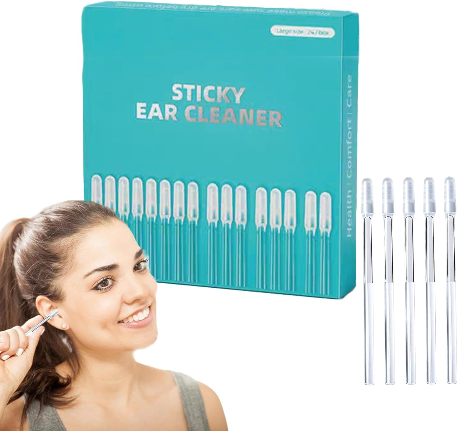 Ear Cleaning Swabs | Itch-Free | Gentle Grip Tip
