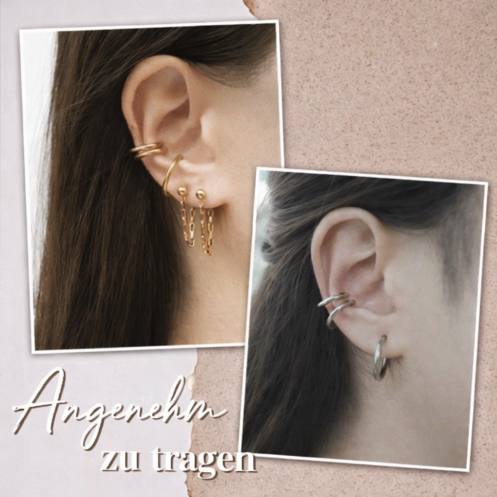 Clip-On Earrings with Retractable Closure | Comfortable and Secure