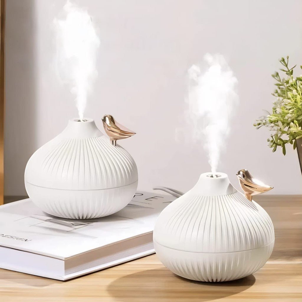 Compact USB Humidifier with LED Light and 300 ml Capacity