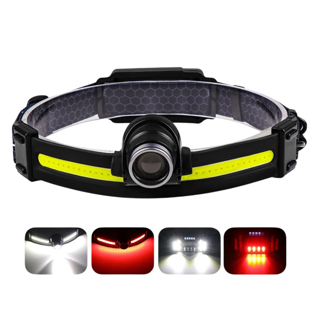 Versatile Smart Headlamp – Adjustable, Rechargeable & Weather-Resistant