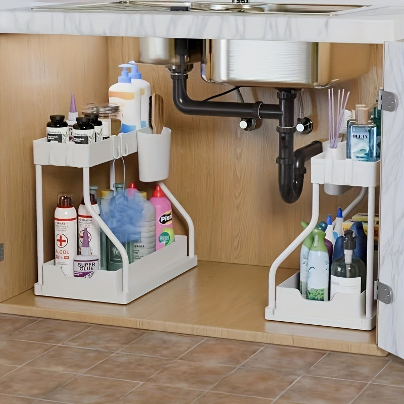 Space-Saving Drawer Organizer for Kitchen and Bathroom